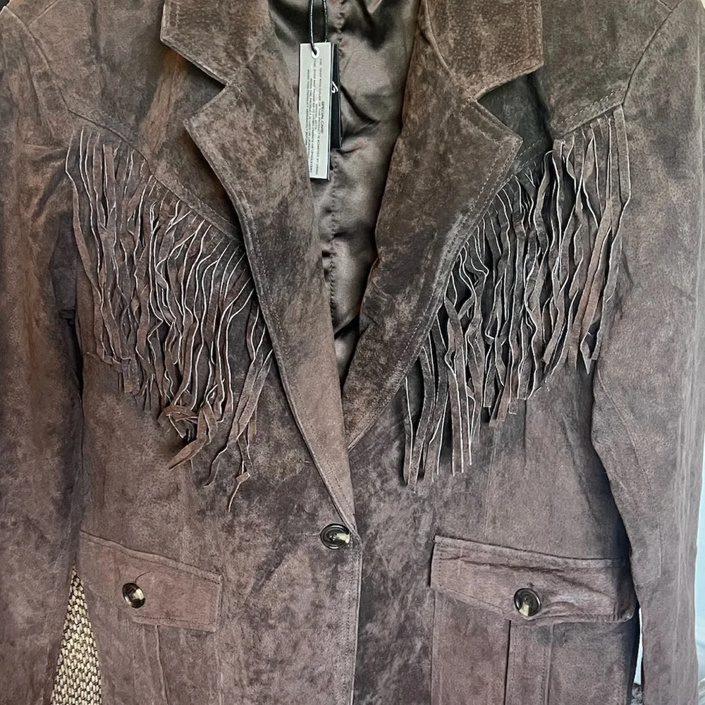 BLANK NYC Womens Luxury Oversized Blazer with Pockets, Chocolate Souffle - Picture 5 of 11